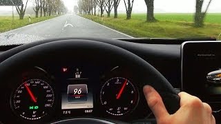 Mercedes C220 W205 Diesel 0150 kmh Acceleration Driver View Beschleunigung Onboard CDI 2014 [upl. by Eniamrehs]