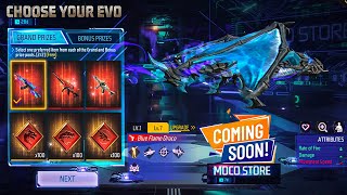 Choose Your Evo Moco Store Free Fire  Upcoming Moco Store Free Fire  Free Fire New Event [upl. by Emsoc]