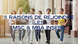 Pourquoi rejoindre les MSc amp MBA INSEEC [upl. by Madge426]