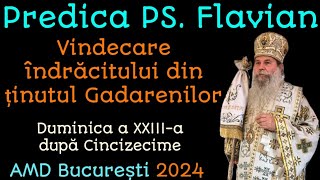 Predica PS Flavian  Vindecarea îndrăcitului din ținutul Gadarenilor AMD București 2024 [upl. by Fancy629]