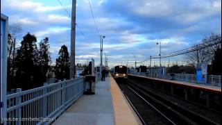 LIRR Ronkonkoma Line Four M7 EMU Trains at Bethpage RR [upl. by Ynattyrb]