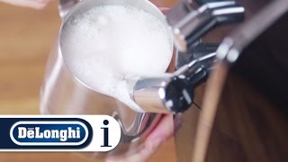 How to make the perfect cappuccino in your DeLonghi Dinamica ECAM 35015B coffee machine [upl. by Eimaraj104]