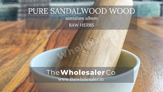 Pure Sandalwood Wood  Santalum Album  TheWholesalerCo [upl. by Bremble]