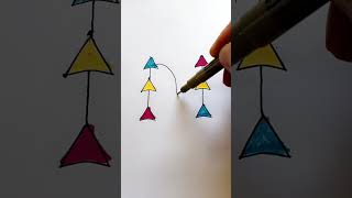 Connect colors without cross the line youtubeshorts onelineartchallenge shortsvideo [upl. by Ris]