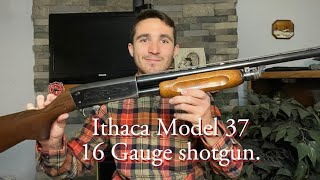 Ithaca Model 37 Pump Shotgun  16 Gauge  Featherlight Model [upl. by Aramoy]