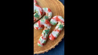 Cookie Decorating Ideas  Easy Candy Cane Cookie Decorating with Royal Icing [upl. by Goodard312]