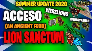 GUIA ACCESO AN ANCIENT FEUD  WERELIONS Y WEREHYAENAS  FULL QUEST FACIL✅  TIBIA [upl. by Antonino]