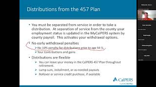 MCERA – 457b Plan Withdrawal Options CalPERS Voya [upl. by Eirrot]