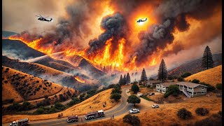 California now  Massive wildfire hit Camarillo  Ventura County today [upl. by Akit]