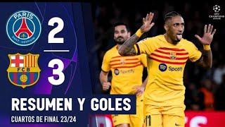 PSG VS BARCELONA • RESUMEN DEL PARTIDO 23  Champions Legue [upl. by Beverle]