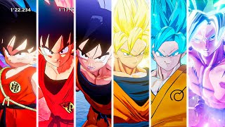 Dragon Ball Z Kakarot  Goku All Forms amp Transformations Base  Ultra Instinct 4K 60fps [upl. by Troc]