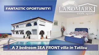 A wonderful well sized 7  bedroom SEA FRONT villa in Tatlisu [upl. by Nabi17]