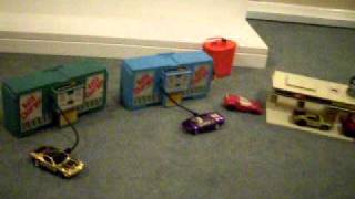 Hot Wheels Sizzlers amp Corgi Electro Rockets Charging Pit AVI [upl. by Shirberg]