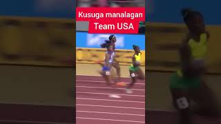 Relay Team USA Like a Jets ✈️Subscribe for more 🥰 Olympic 2024 relay parisolympics2024 USARelay [upl. by Oijimer]