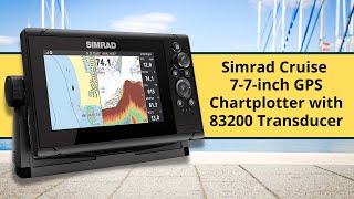 Simrad Cruise 7 inch GPS Chartplotter with 83200 Transducer [upl. by Ellita75]