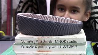 MNOK amp VormVrij®  3D non planar 3d clay printing [upl. by Ylrehs]