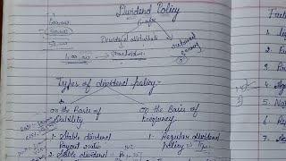 What is dividend policy  Types of dividend policy  factors influencing dividend policy [upl. by Peatroy]