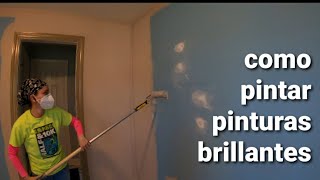 como pintar paredes con pintura satinada tipsdepintura [upl. by Groot]