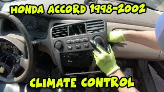 Honda Accord 19982002 Climate Control Removal Tutorial [upl. by Leibman682]