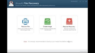 Jihosoft File Recovery Create Image and Back up Storage Device [upl. by Nnaeel]