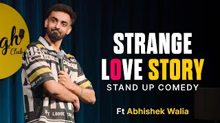 Strange love story  Stand up comedy Crowdwork ft Abhishek Walia [upl. by Kubis798]