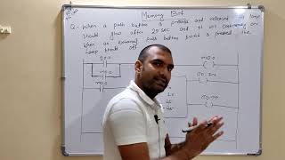 Plc programming lecture  14 memory bit or binary bit Ton timer in ladder logic [upl. by Boser]