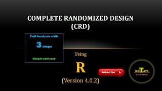 Complete Randomized Design CRD in R [upl. by Ydderf]