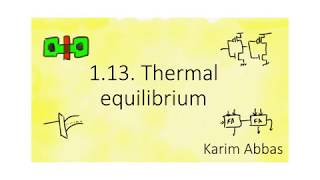 113 Thermal equilibrium [upl. by Bolger330]