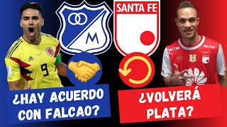 ¿Falcao Llegó a un Acuerdo con Millonarios ¿Anderson Plata Volverá a Santa Fe  FutbolDC [upl. by Ereveniug]