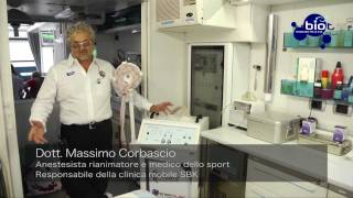 Clinica Mobile e Papimi per terapia Enerpulse con il dott Costa  MotoGp  Medicina dello sport [upl. by Bena]