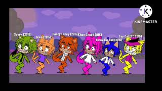 TOP CAT AND HIS GANG😺🎩 FROM TOP CAT BEGINS😺🎩 2015 GOT CHASED BY CAT MOTH🦋😈 AND HE AKUMATIZED ARMY😈 [upl. by Vanthe]