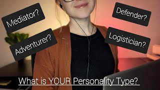 ASMR Therapy Session  Personality Test Typing Triggers [upl. by Kcireddor73]