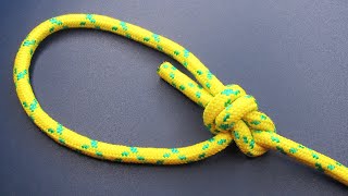 Simple but amazing powerful loop knot You must know Very useful loop rope knot Great Rope Skills [upl. by Orfinger]