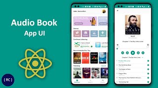 Audio Book App UI in React Native [upl. by Estele]