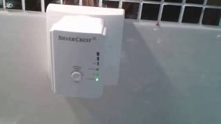 Silvercrest SWV 733 wifi repeater setup [upl. by Ardine911]