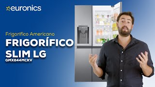 EURONICS  Frigorifico Americano LG SLIM gmx844mckv [upl. by Yurik83]