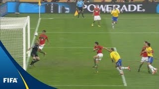 Portugal v Brazil  2010 FIFA World Cup  Match Highlights [upl. by Novek]