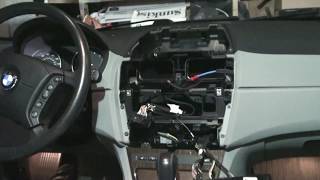 BMW E83 X3 Avin USA android display system DIY [upl. by Ecyoj]