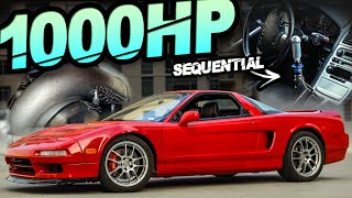 1000HP KSeries Sequential Acura NSX GAPS DOMESTIC Random Street Race [upl. by Ehtnax983]