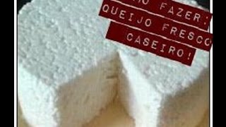 QUEIJO FRESCO CASEIRO COM 3 INGREDIENTESMUITO FÁCIL [upl. by Airdnala]