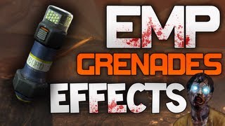 Black Ops 2 Zombies  EMP Grenades All Effects BO2 Zombies [upl. by Ladnor]