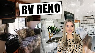 RV RENOVATION ON A BUDGET 🔵 Step by Step RV Makeover [upl. by Rabiah423]