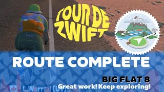 NEW Zwift Route Big Flat 8 [upl. by Nordin582]