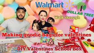 Valentines Day Kids goodie bags  Making a Valentines school box [upl. by Kendre209]