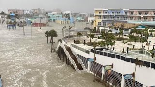 5 Minute ago in Florida Hurricane Milton makes landfall in florida bring tornadoes and floods [upl. by Mansur887]