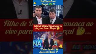 FILHO DE DATENA FAZ AMEAÇA AO PABLO MARÇAL AO VIVO E DEMONSTRA O QUANTO É BAIXO [upl. by Laddie]