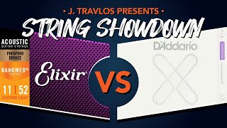 String Showdown  Elixir Phosphor Bronze Vs D’Addario XS Phosphor Bronze Acoustic Guitar Strings [upl. by Finella]