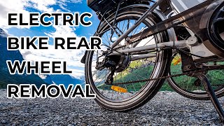 ANCHEER electric bike change back tire WHAT YOU NEED TO KNOW [upl. by Aivatnwahs285]