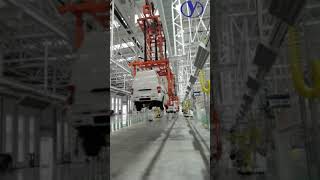 Automatic Overhead Conveyor Electrified Monorail Systems EMS Hanger Trolley Systems [upl. by Tamas280]