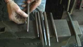 Basic blacksmithing Punches [upl. by Collete224]